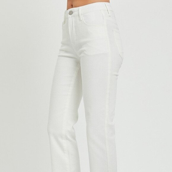 Risen Jeans TUMMY CONTROL MID RISE ANKLE BOOT CUT JEANS - Picture 6 of 14